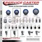 Service Caster 3.5'' Blue Poly Wheel Swivel 7/16'' Stem Caster Set 2 Total Lock Brake, 4PK GRTTL20S3514-PPUB-BLUE-716138-2-S-2 - alternate 2